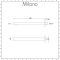 Milano Orno - Wall Mounted Shower Arm - Gun Metal Grey