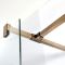 Milano Monet - Modern Square Shower Support Arm T Piece – Brushed Gold