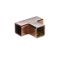 Milano Eris - Modern Square Shower Support Arm T Piece – Copper