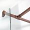 Milano Eris - Modern Square Shower Support Arm T Piece – Copper