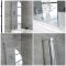 Milano - Curved Top Bath Shower Screen - Choice of Finish