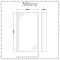 Milano Portland - L Shaped Bath Shower Screen