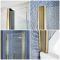 Milano Monet - Antique Brass Hinged L Shaped Shower Bath Screen