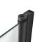 Milano Nero - Black Curved Top Bath Shower Screen