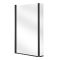 Milano Nero - Black L Shaped Shower Bath Screen