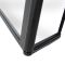 Milano Barq - Black Grid Hinged L Shaped Shower Bath Screen