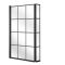 Milano Barq - Black Grid Hinged L Shaped Shower Bath Screen
