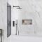Milano Nero-Luna - Smoked Glass Bath Shower Screen