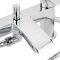 Milano Razor - Modern Deck Mounted Bath Shower Mixer Tap with Hand Shower - Chrome