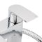 Milano Razor - Modern Deck Mounted Bath Shower Mixer Tap with Hand Shower - Chrome