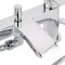 Milano Razor - Modern Deck Mounted Bath Shower Mixer Tap with Hand Shower - Chrome