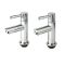 Milano - Modern Basin Pillar Taps - Choice of finish