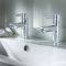 Milano - Modern Basin Pillar Taps - Choice of finish