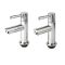 Milano Mirage - Modern Basin Pillar Taps - Chrome