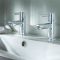 Milano Mirage - Modern Basin Pillar Taps - Chrome