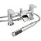 Milano Razor - Modern Deck Mounted Waterfall Bath Shower Mixer Tap with Hand Shower - Chrome