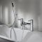 Milano - Modern Bath Shower Mixer Tap with Hand Shower - Choice of Finish