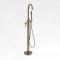Milano Clarus - Modern Freestanding Bath Shower Mixer Tap with Hand Shower - Aged Gold