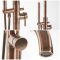 Milano Amara - Modern Freestanding Bath Shower Mixer Tap with Hand Shower - Aged Bronze