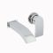Milano Rivington - White Modern Rectangular Countertop Basin with Wall Mounted Mixer Tap - 610mm x 350mm