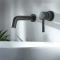 Milano - Modern Round Wall Mounted Basin Mixer Tap - Choice of Finish