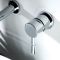 Milano Mirage - Modern Wall Mounted Round Basin Mixer Tap - Chrome