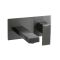 Milano Orno - Modern Wall Mounted Basin Mixer Tap - Gun Metal Grey