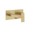 Milano Lyra - Modern Wall Mounted Basin Mixer Tap - Brushed Brass
