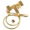 Milano Lyra - Modern Deck Mounted Bath Shower Mixer Tap - Brushed Brass
