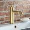 Milano Zandra - Industrial Style Basin Mixer Tap - Brushed Brass