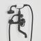 Milano Zandra - Industrial Style Wall Mounted Bath Shower Mixer Tap - Black