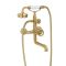 Milano Zandra - Industrial Style Wall Mounted Bath Shower Mixer Tap - Brushed Brass