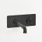 Milano Zandra - Industrial Style Wall Mounted Basin Mixer Tap - Black