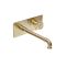 Milano Zandra - Industrial Style Wall Mounted Basin Mixer Tap - Brushed Brass