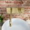 Milano Zandra - Industrial Style Wall Mounted Basin Mixer Tap - Brushed Brass
