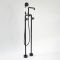 Milano Zandra - Industrial Style Freestanding Bath Shower Mixer Tap with Hand Shower - Black