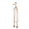 Milano Zandra - Industrial Style Freestanding Bath Shower Mixer Tap with Hand Shower - Brushed Copper