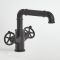 Milano Zandra - Industrial Style Two Handle Mono Basin Mixer Tap - Black