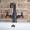 Milano Zandra - Industrial Style Two Handle Mono Basin Mixer Tap - Black