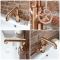 Milano Zandra - Industrial Style Mono Basin Mixer Tap - Brushed Copper