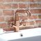 Milano Zandra - Industrial Style Mono Basin Mixer Tap - Brushed Copper