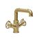 Milano Zandra - Industrial Style Mono Basin Mixer Tap - Brushed Brass