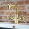 Milano Zandra - Industrial Style Mono Basin Mixer Tap - Brushed Brass