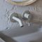 Milano Elements - Modern Wall Mounted Basin Mixer Tap - Choice of Finish