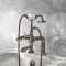 Milano Earlham - Art Deco Deck Mounted Bath Shower Mixer Tap - Choice of Finish