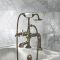 Milano Earlham - Art Deco Deck Mounted Bath Shower Mixer Tap - Choice of Finish