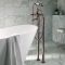 Milano Earlham - Art Deco Freestanding Bath Shower Mixer Tap with Hand Shower - Choice of Finish