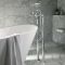 Milano Earlham - Art Deco Freestanding Bath Shower Mixer Tap with Hand Shower - Choice of Finish