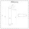 Milano Altham - White Modern Oval Countertop Basin with High Rise Mixer Tap - 520mm x 320mm