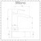 Milano Elswick - White Modern Rectangular Countertop Basin with Deck Mounted Mixer Tap - 450mm x 250mm